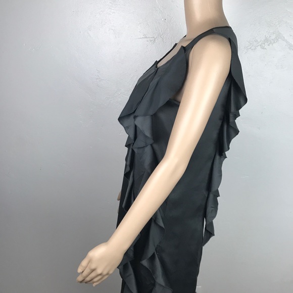Kensie Asymmetrical Sleeveless Belted Velvet Floral Plaid A-Line Dress
